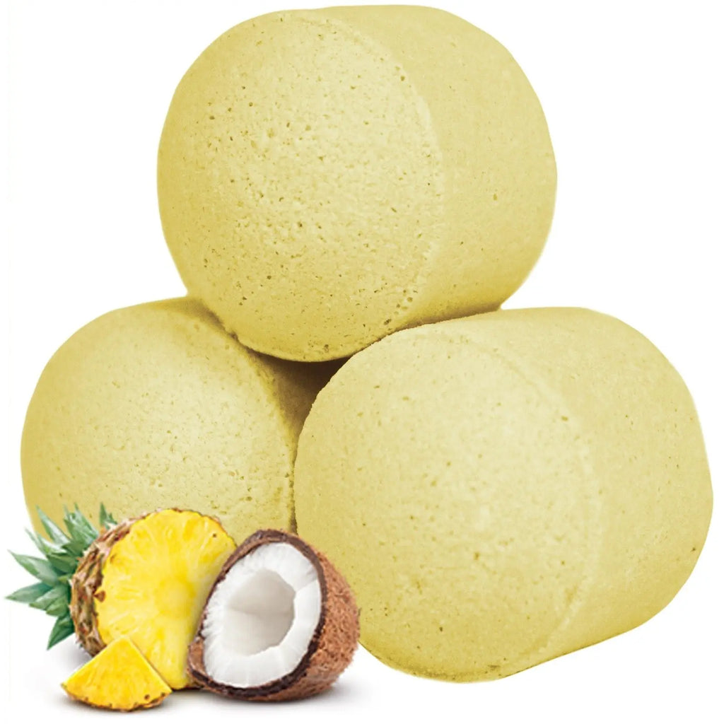 Pamperandpost 1.3Kg Box of  Chill Pills (Mini Bath Bombs) - Pinacolada