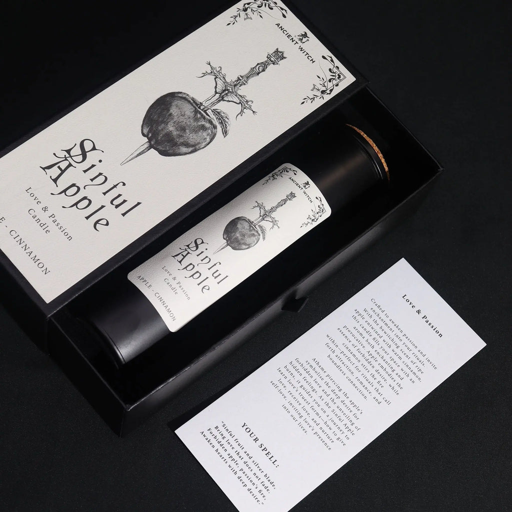 Ancient Witch Ritual Candles - Sinful Apple AW Dropship UK