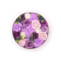 Pamperandpost Round Box - Lavender Rose & Carnation