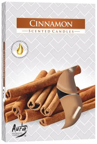 Set of 6 Scented Tealights - Cinnamon AW Dropship UK