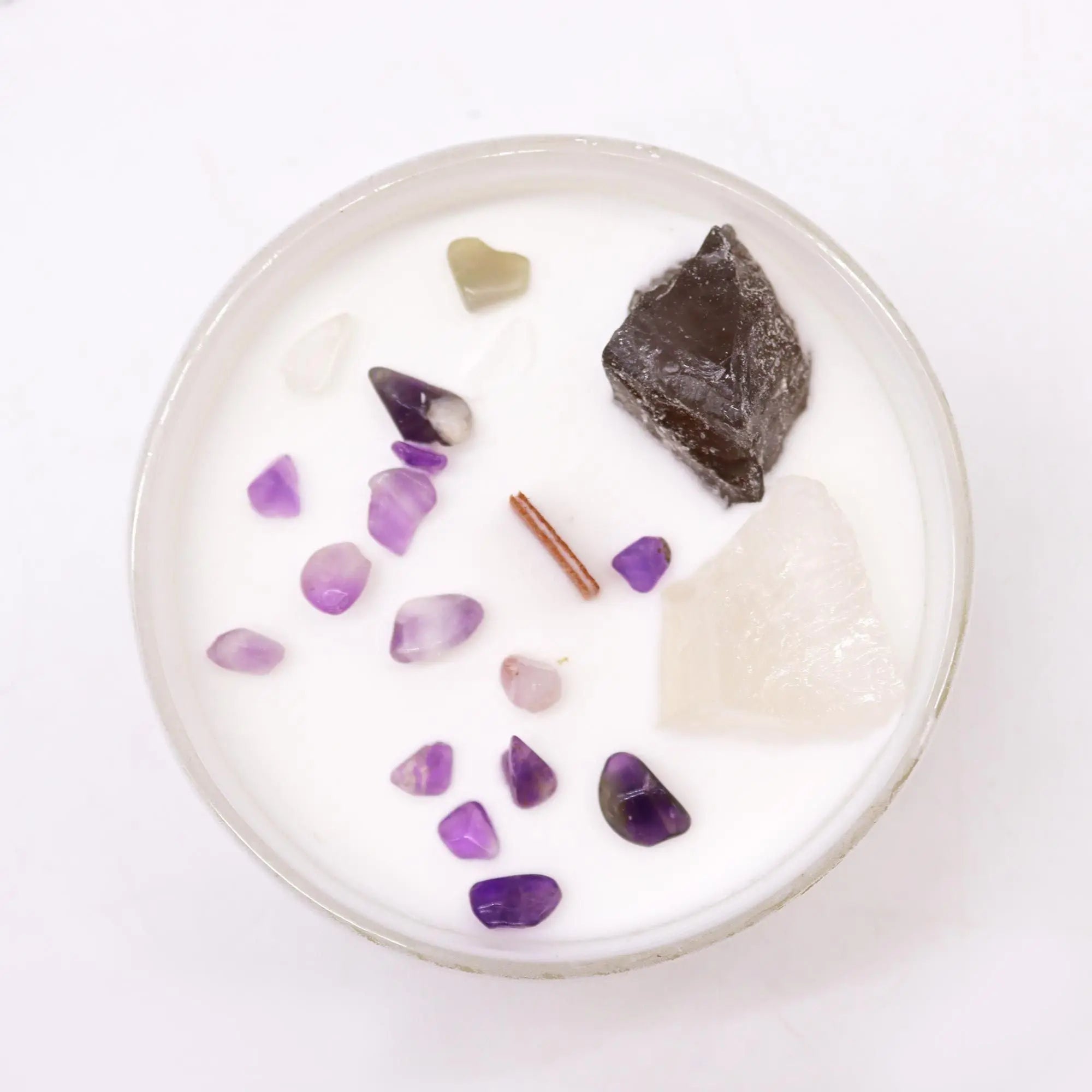  Pamperandpost Chakra Crystal Candles - Crown Chakra Chakra Crystal Candles