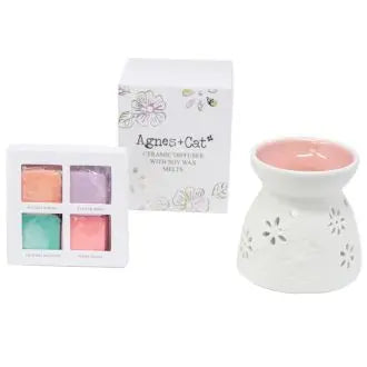 Wax Melter with Four Soy Wax Melts AW Dropship UK