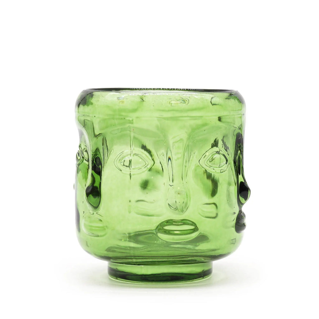 Pamperandpost Buddha Faces Candle Jar - Garden Jade