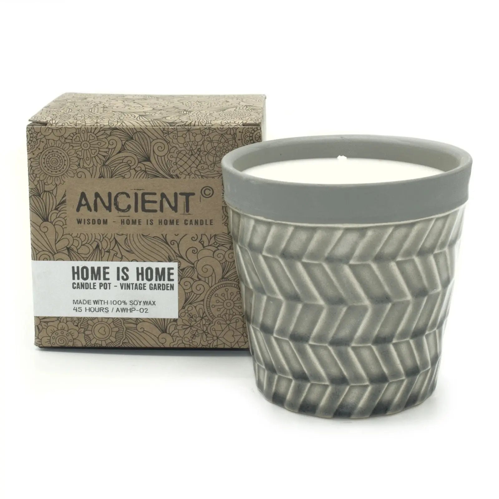  Pamperandpost Home is Home Candle Pots - Vintage Garden Home is Home Soy Candle Pots