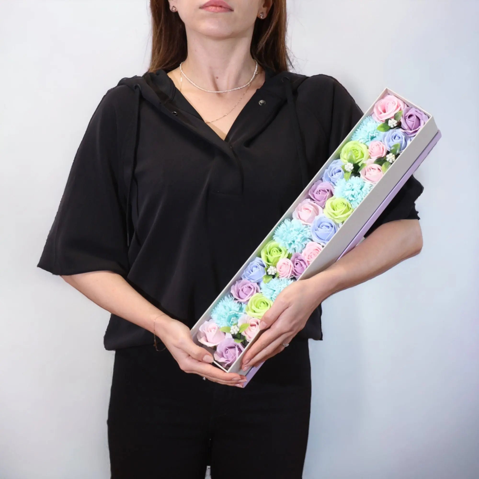 Pamperandpost Extra Long Box - Baby Blessings - Blues