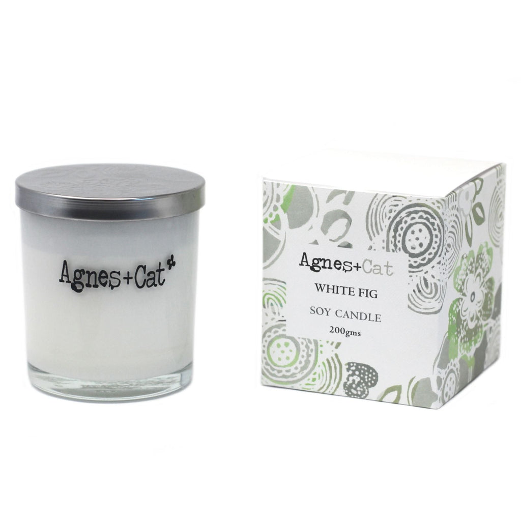  Pamperandpost Agnes + Cat Votive Candle - White Fig Agnes + Cat Soy Wax Votive Candles 200g