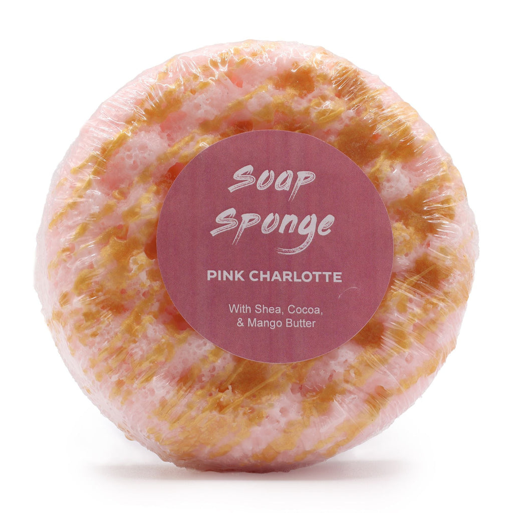  Pamperandpost Butter Bubble Soap - Pink Charlotte Butter Bubble Soap Sponges