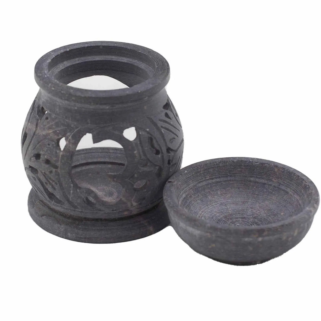  Pamperandpost Soapstone Oil Burner 8cm - Om Soapstone Oil Burners