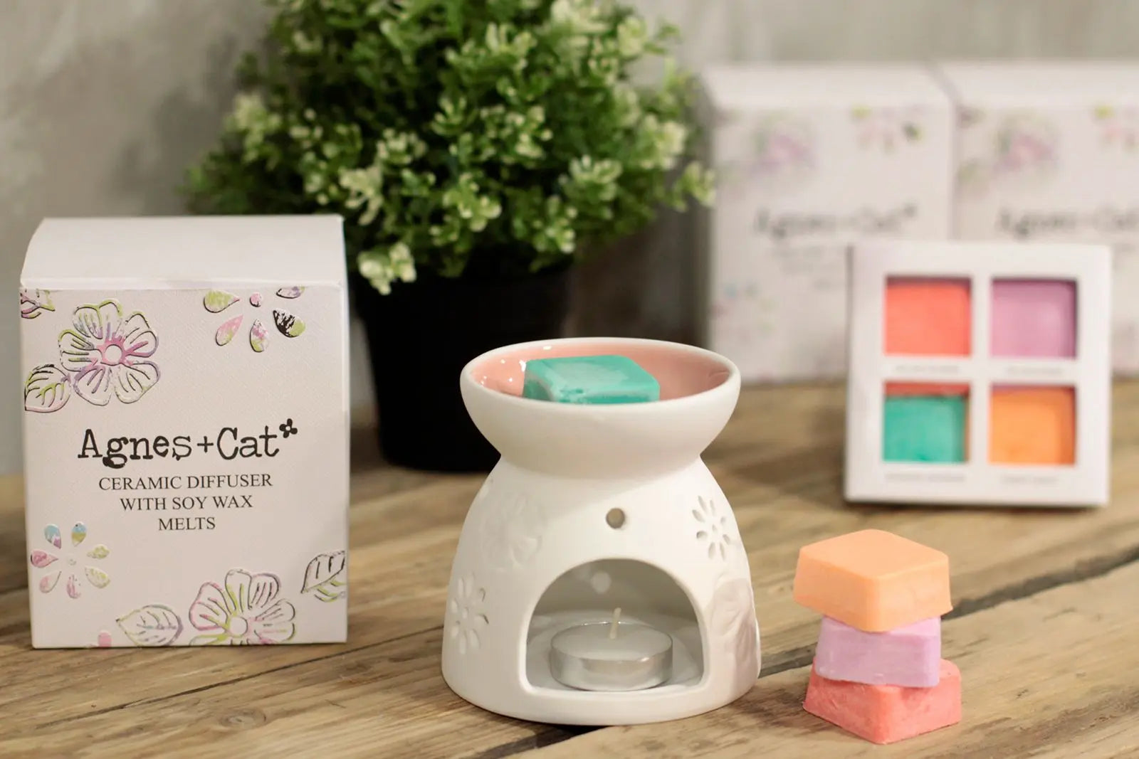 Wax Melter with Four Soy Wax Melts AW Dropship UK