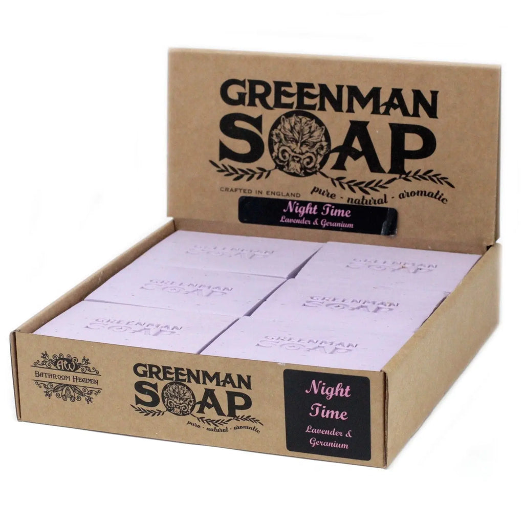 Pamperandpost Greenman Soap Slice 100g - Night Time Greenman Soaps