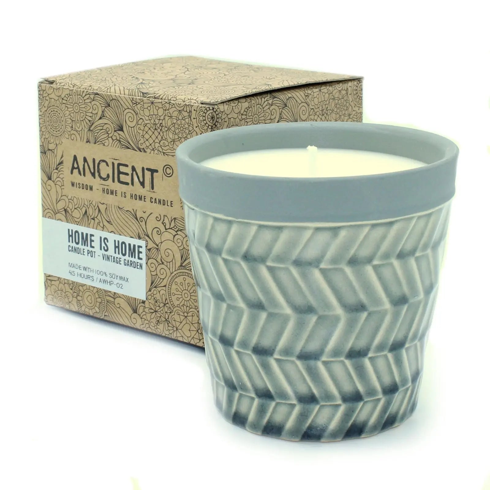  Pamperandpost Home is Home Candle Pots - Vintage Garden Home is Home Soy Candle Pots