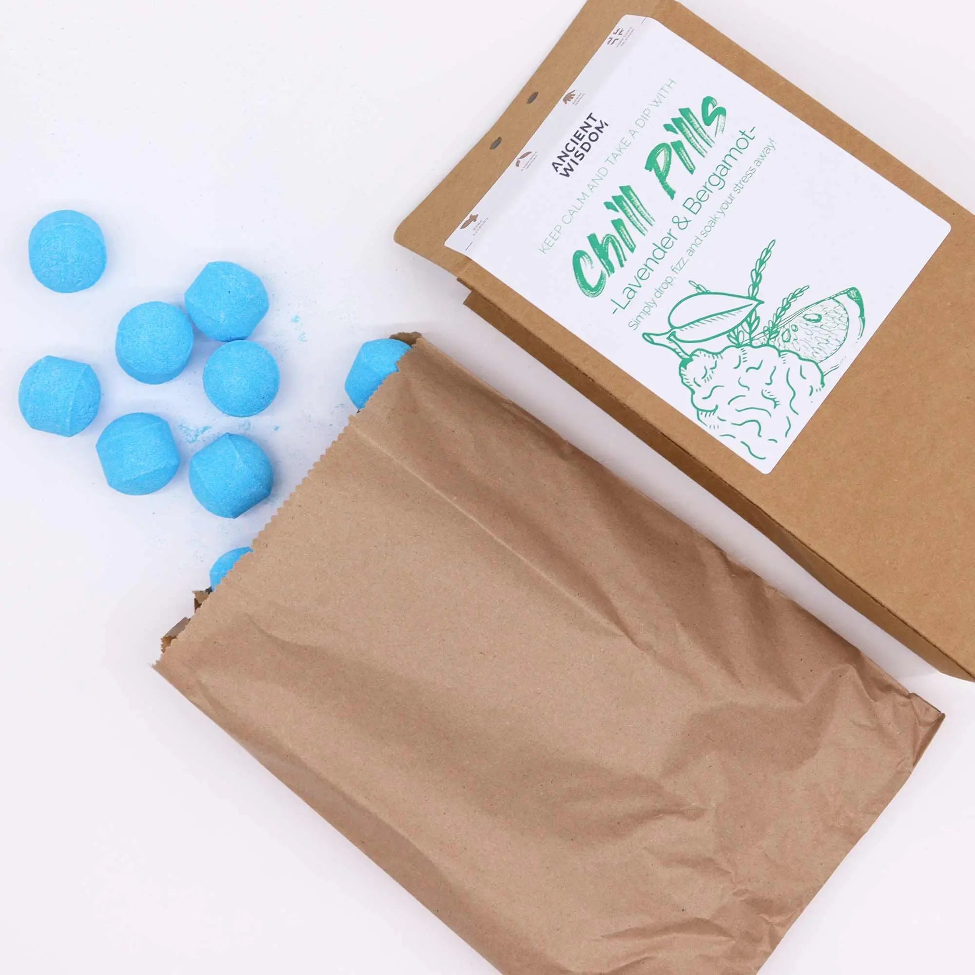  Pamperandpost Chill Pills Gift Pack 350g - Lavender & Bergamot Chill Pill Gift Packs