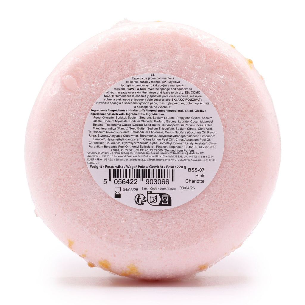  Pamperandpost Butter Bubble Soap - Pink Charlotte Butter Bubble Soap Sponges