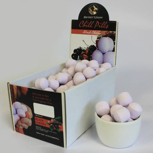 1.3Kg Box of Chill Pills (Mini Bath Bombs) - Black Cherry AW Dropship UK
