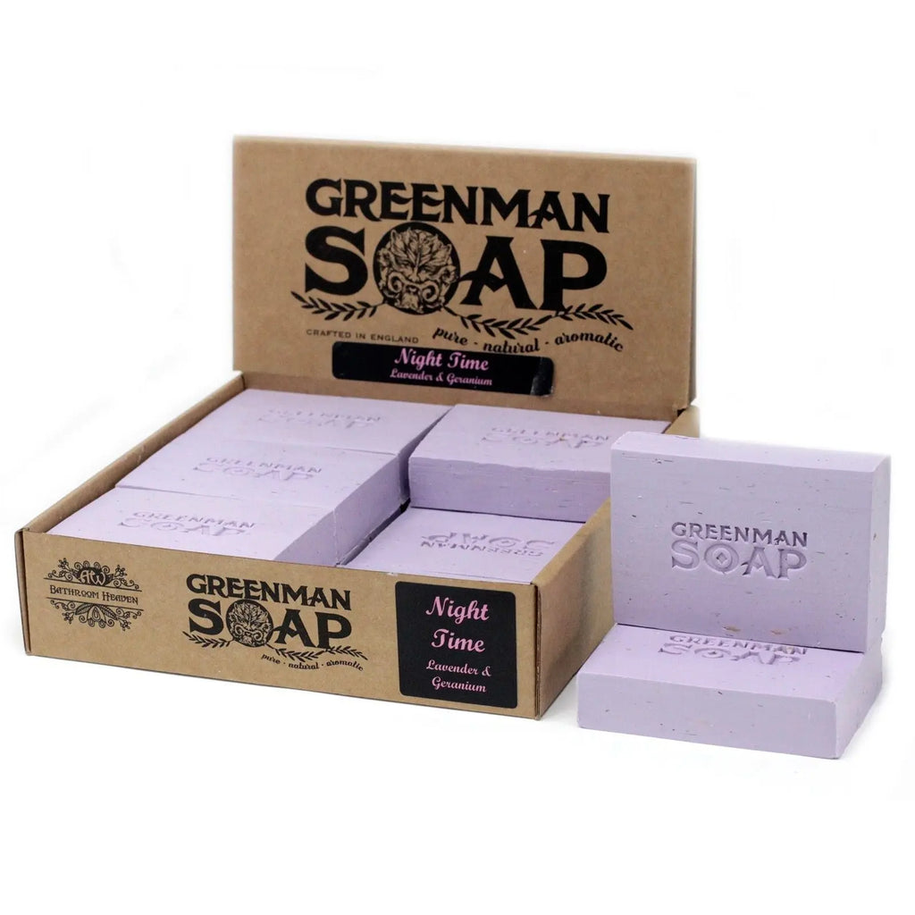  Pamperandpost Greenman Soap Slice 100g - Night Time Greenman Soaps