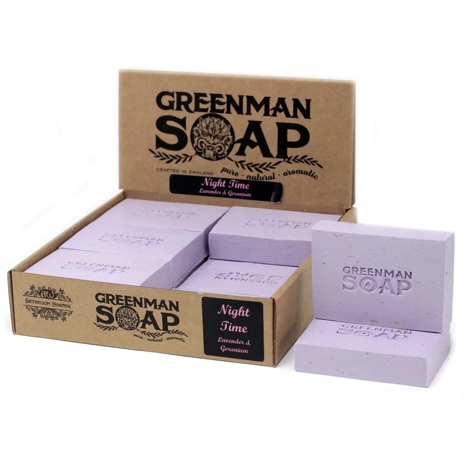  Pamperandpost Greenman Soap Slice 100g - Night Time Greenman Soaps