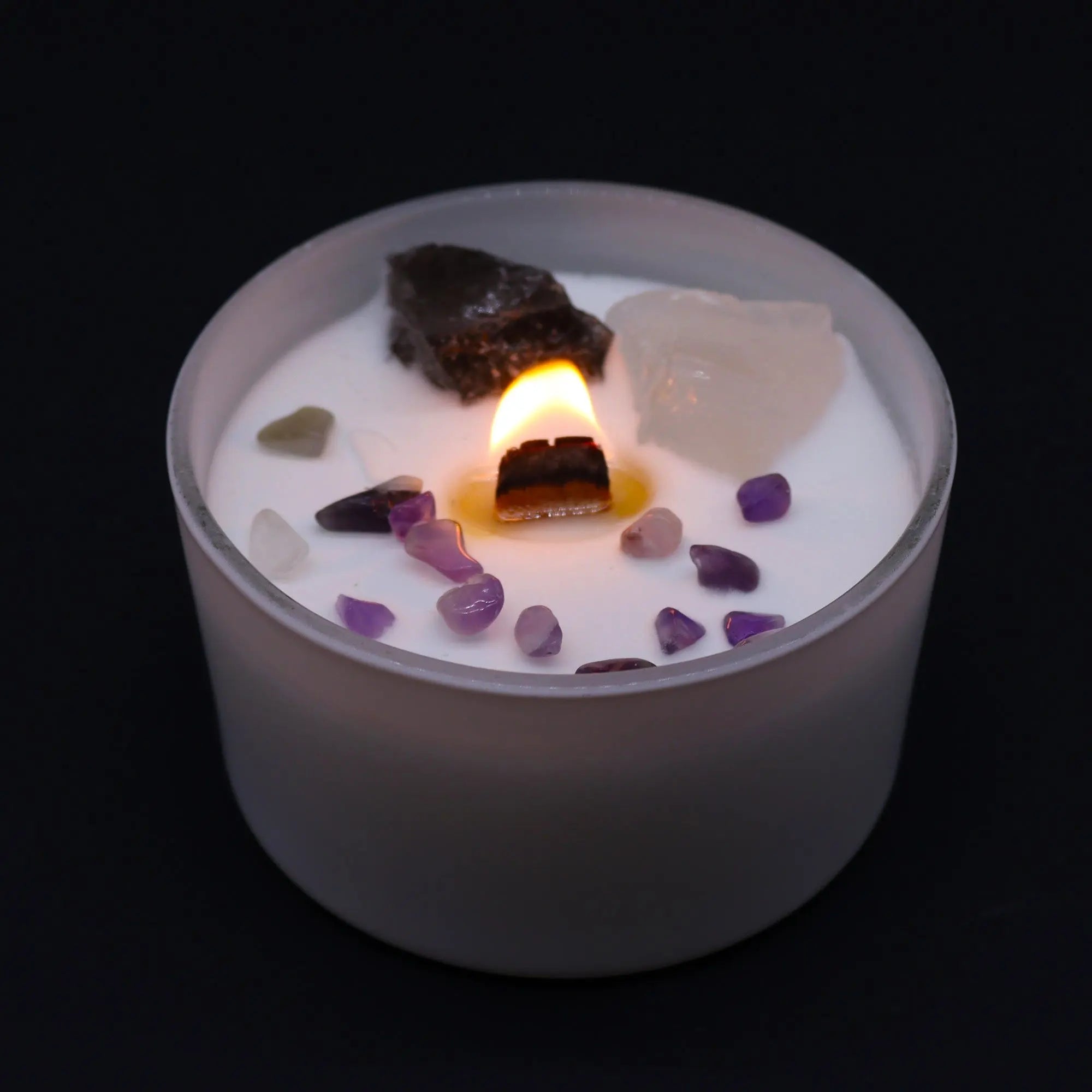  Pamperandpost Chakra Crystal Candles - Crown Chakra Chakra Crystal Candles