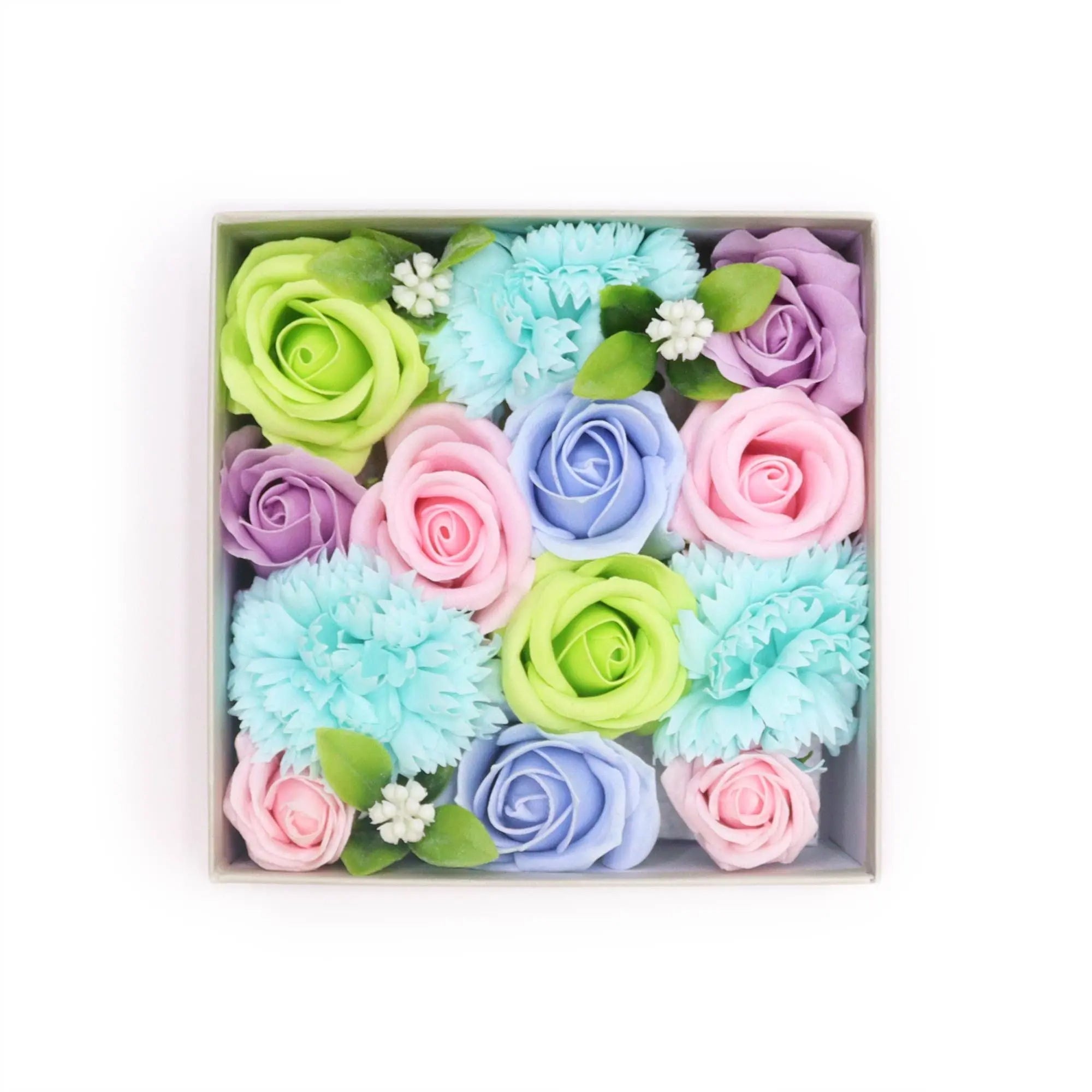 Pamperandpost Square Box - Baby Blessings - Blues