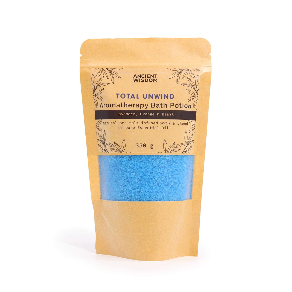  Pamperandpost Aromatherapy Bath Potion in Kraft Bag 350g - Total Unwind Aromatherapy Bath Potion 350g