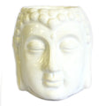  Pamperandpost White Buddha Oil Burner for Calming Home Fragrance Classic Buddha Oil Burners