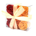 Pamperandpost Set of 9 Soap Flower Box - Peach Roses