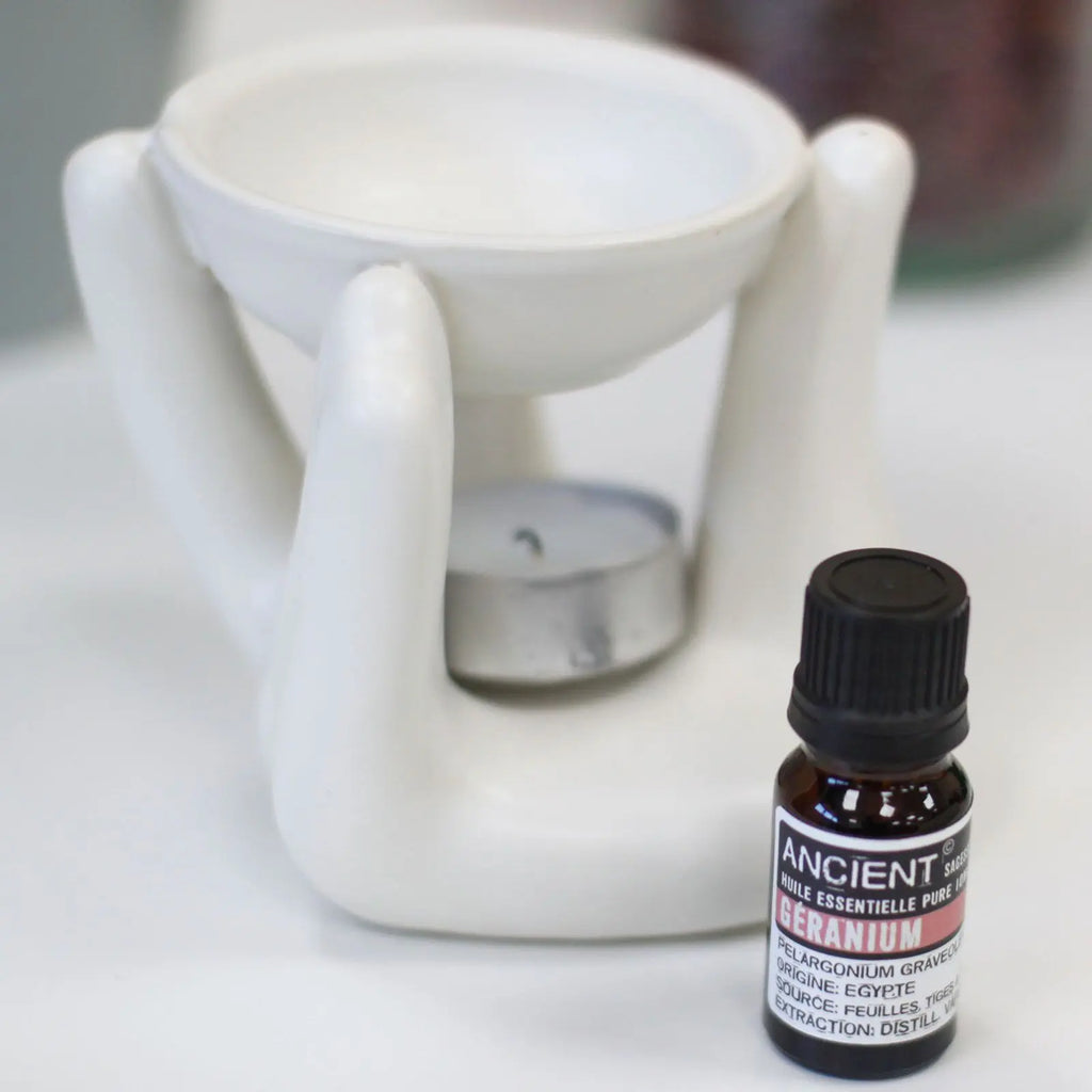 Helping Hand Oil Burner  - White AW Dropship UK