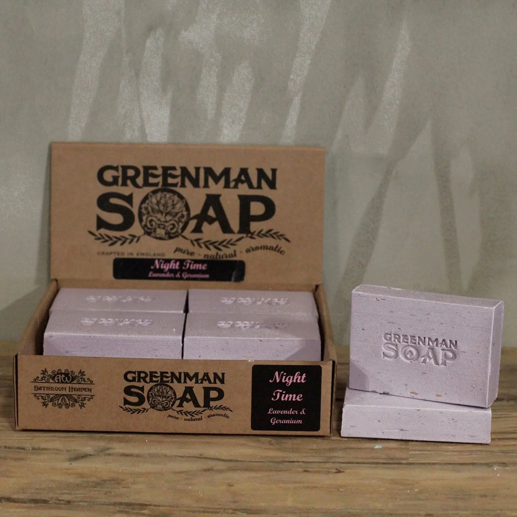  Pamperandpost Greenman Soap Slice 100g - Night Time Greenman Soaps