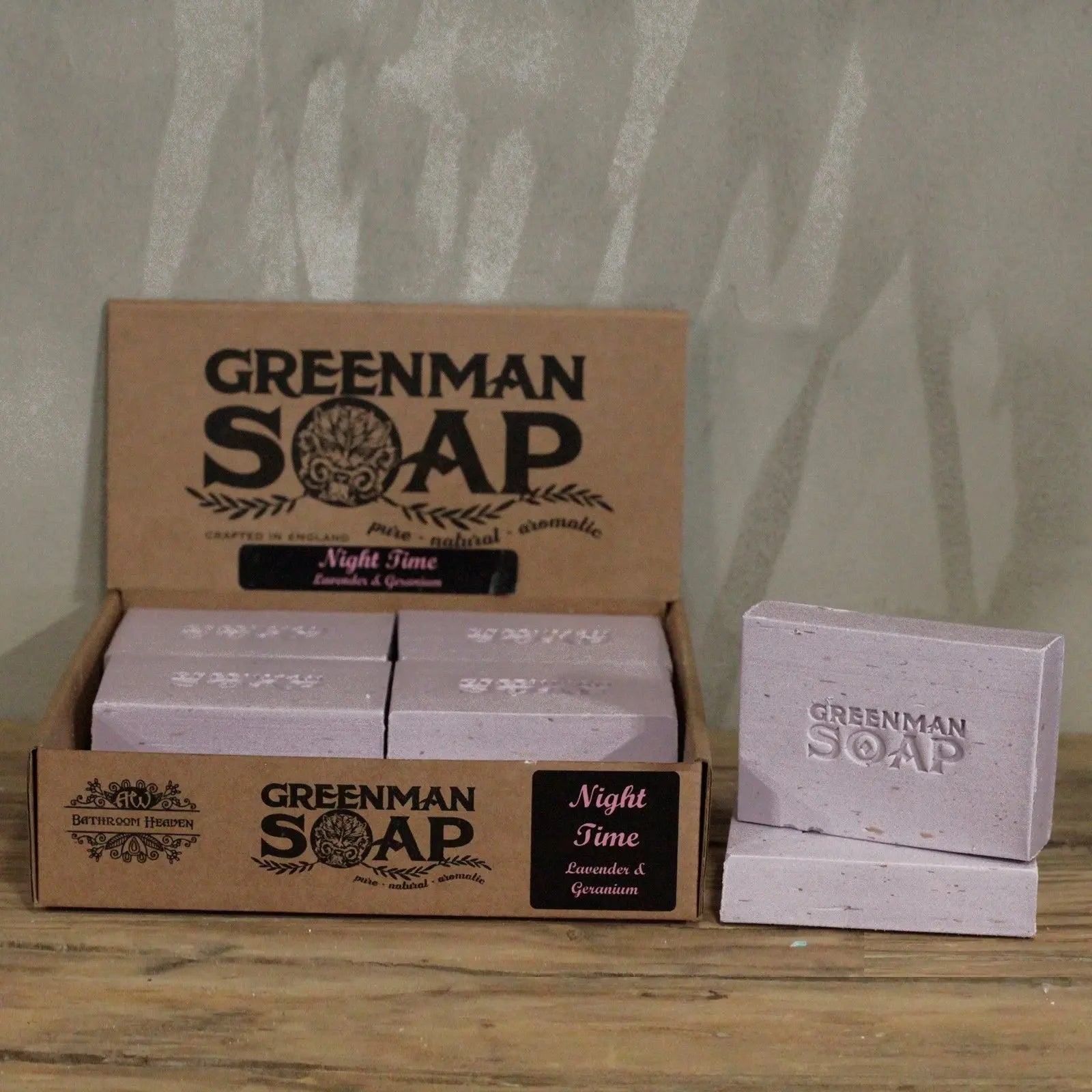  Pamperandpost Greenman Soap Slice 100g - Night Time Greenman Soaps