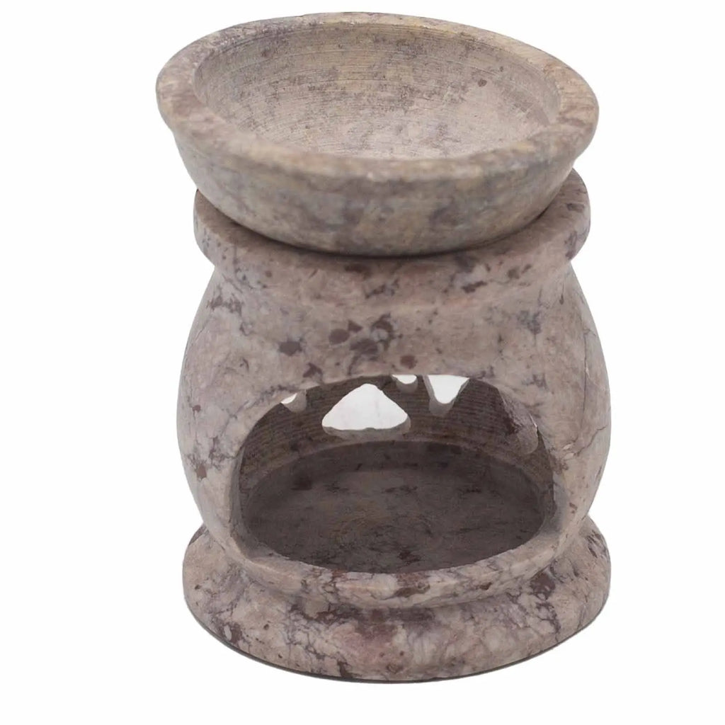  Pamperandpost Soapstone Oil Burner 8cm - Three Moon Pentagon Soapstone Oil Burners