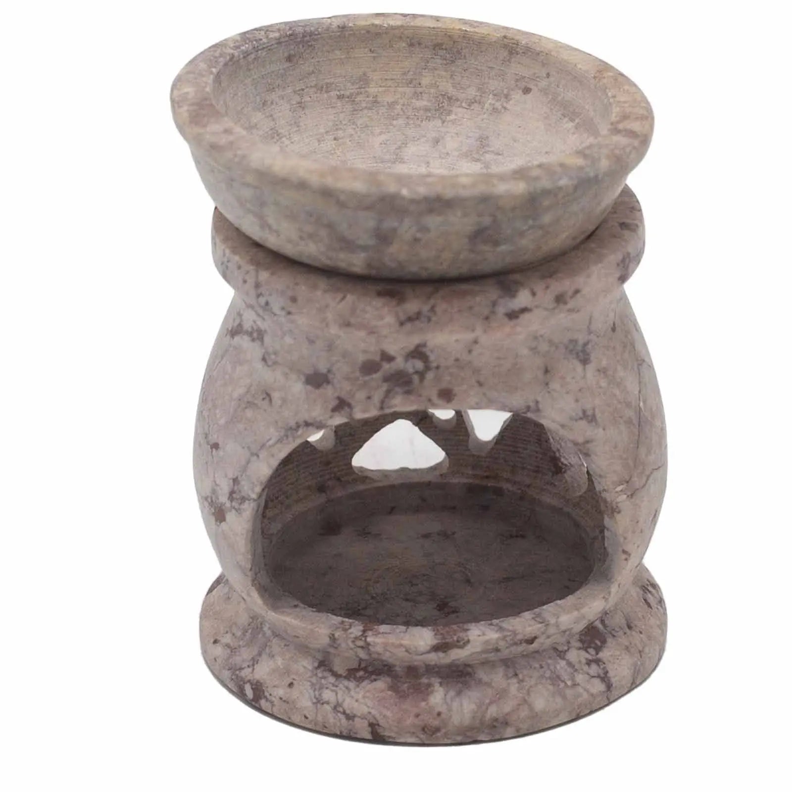  Pamperandpost Soapstone Oil Burner 8cm - Three Moon Pentagon Soapstone Oil Burners