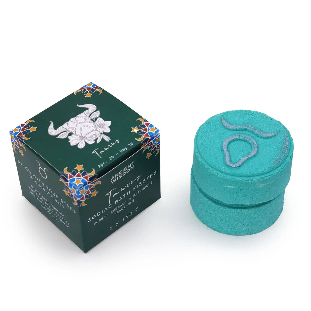 Set of Zodiac Bath Fizzers with Horoscope - Taurus AW Dropship UK