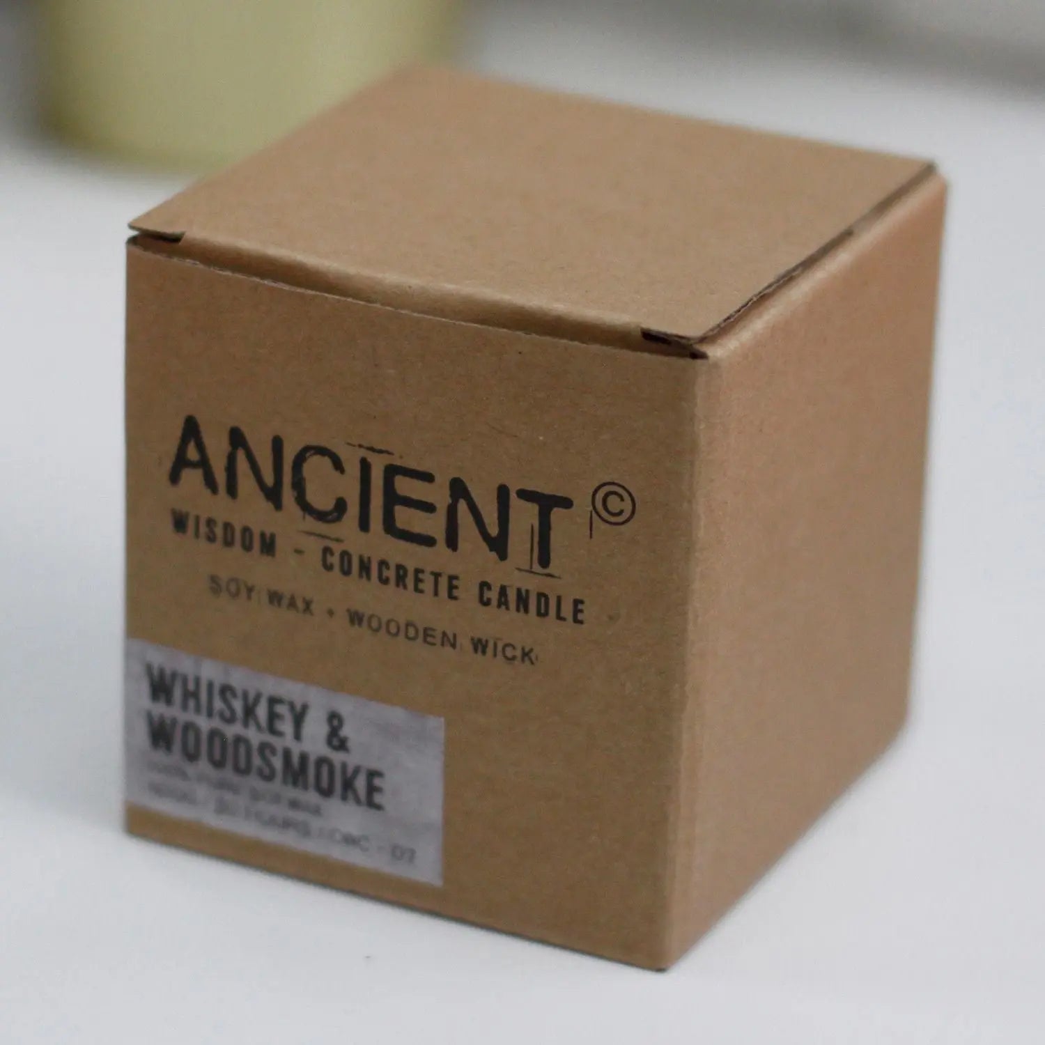  Pamperandpost Pot - Grey - Coffee in the Club Concrete Wooden Wick Candle