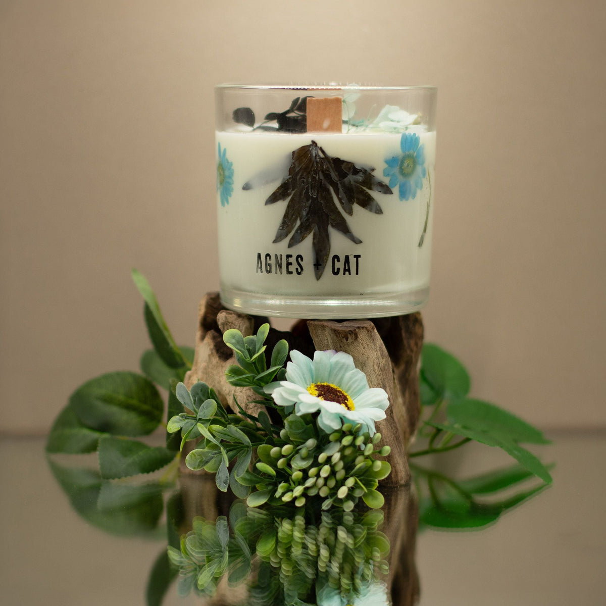  Pamperandpost Agnes + Cat Botanical Soy Wax Candle - Seasalt & Moss Agnes + Cat Botanical Soy Wax Candles