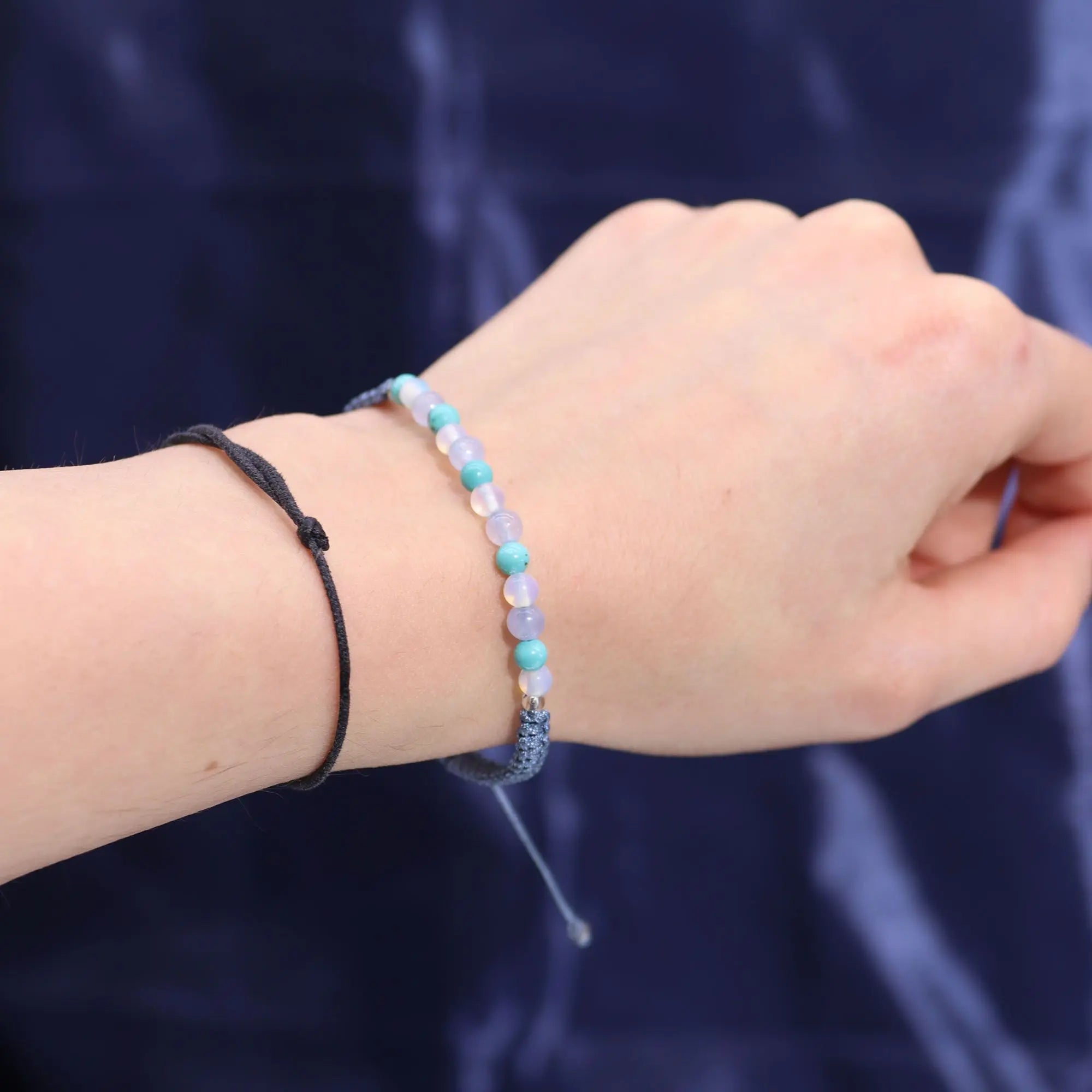 Zodiac Crystal Candle with Gemstone Bracelet - Pisces AW Dropship UK