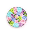 Pamperandpost Round Box - Baby Blessings - Blues