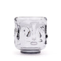 Pamperandpost Buddha Faces Candle Jar - Midnight Grey