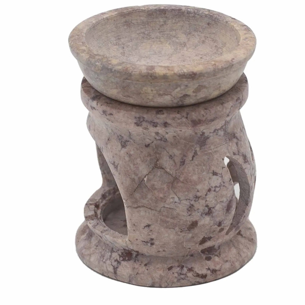  Pamperandpost Soapstone Oil Burner 8cm - Three Moon Pentagon Soapstone Oil Burners