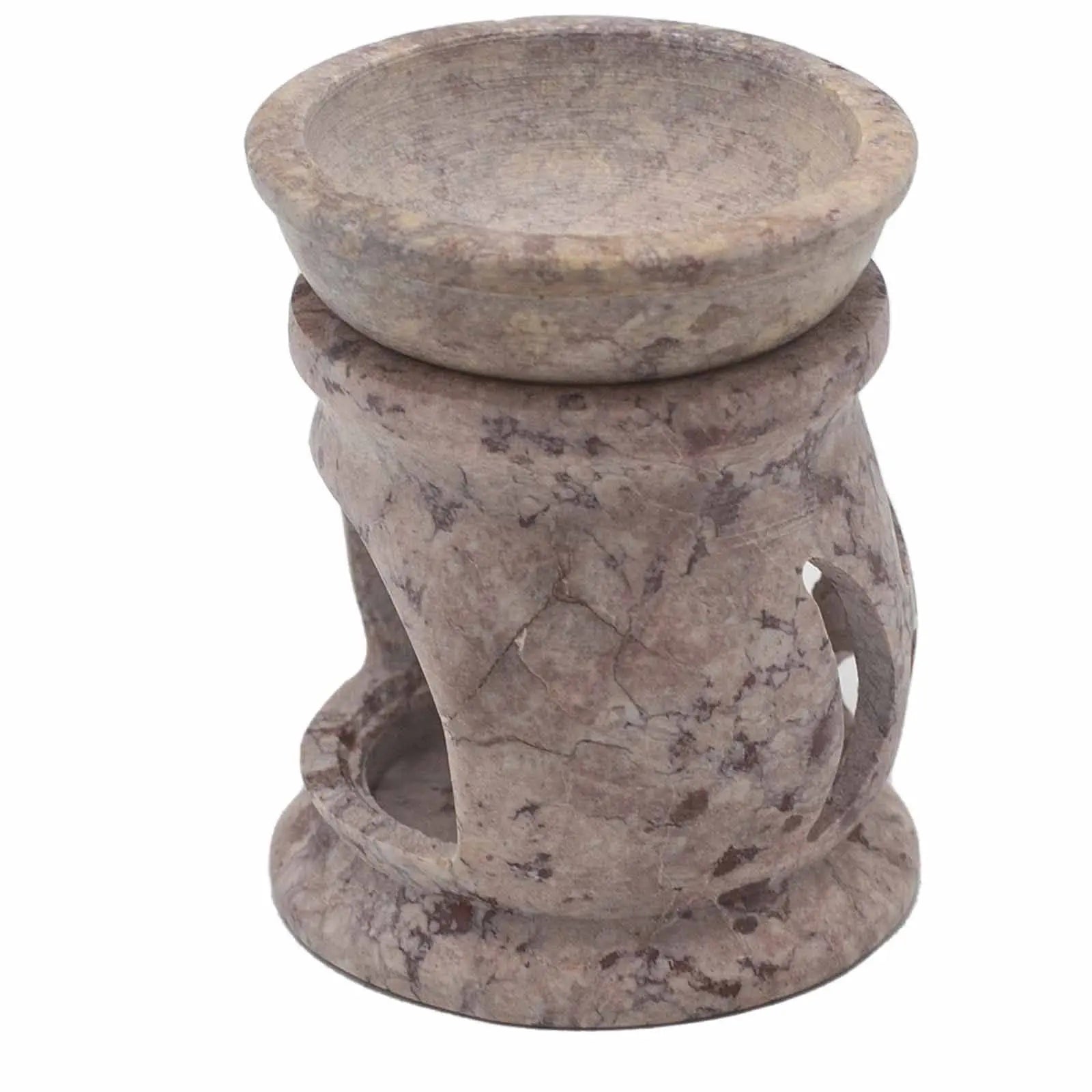  Pamperandpost Soapstone Oil Burner 8cm - Three Moon Pentagon Soapstone Oil Burners