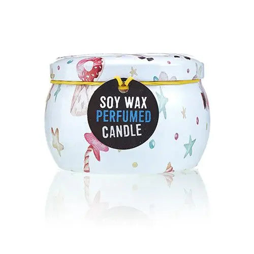  Pamperandpost Art Tin Candle - Assorted Design - Unicorns - Moonstone Art Tin Candles