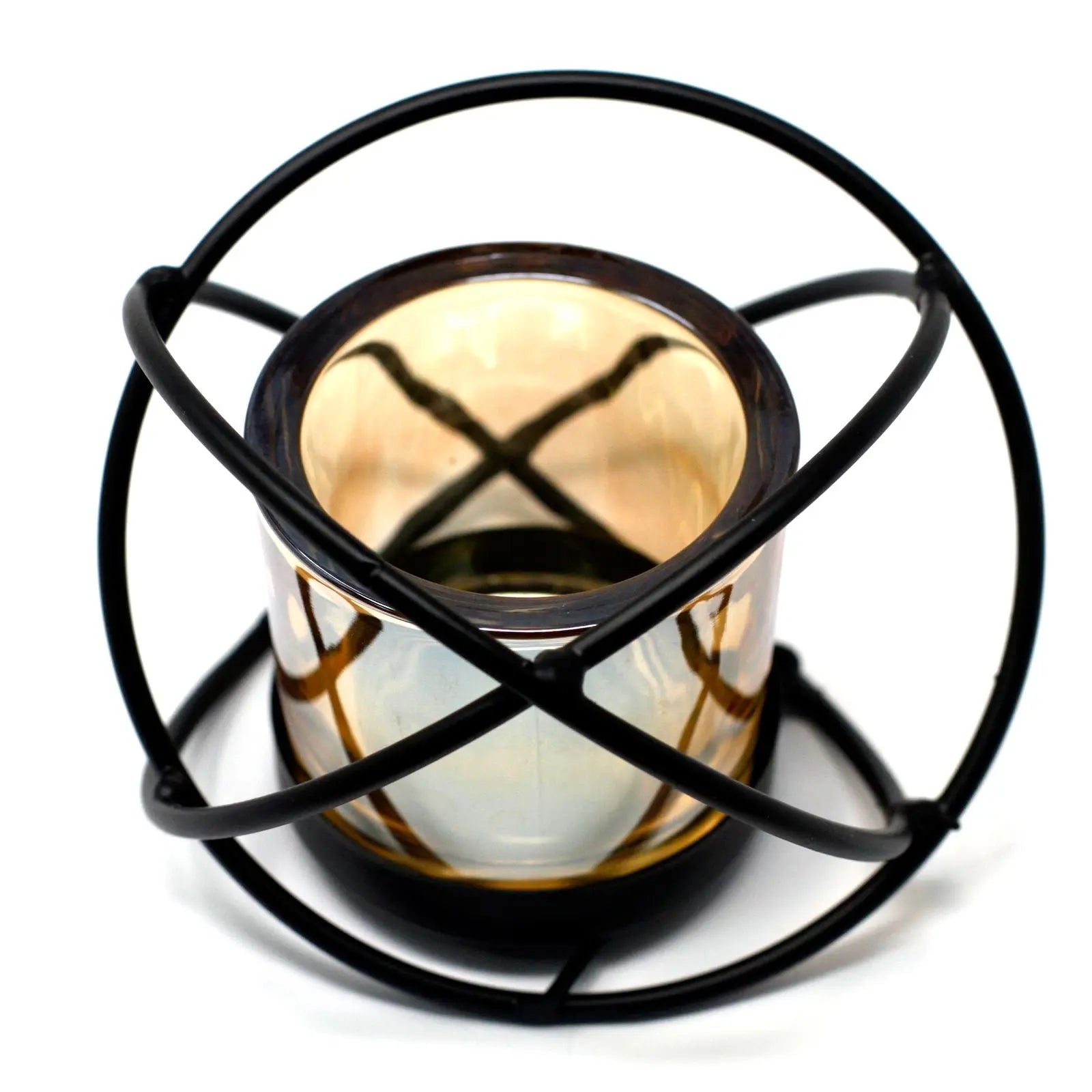  Pamperandpost Centrepiece Iron Votive Candle Holder - 1 Cup Single Ball Centerpiece Iron Votive Candle Holders