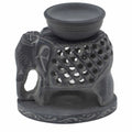  Pamperandpost Soapstone Oil Burner 10.5cm - Standing Elephant Soapstone Oil Burners