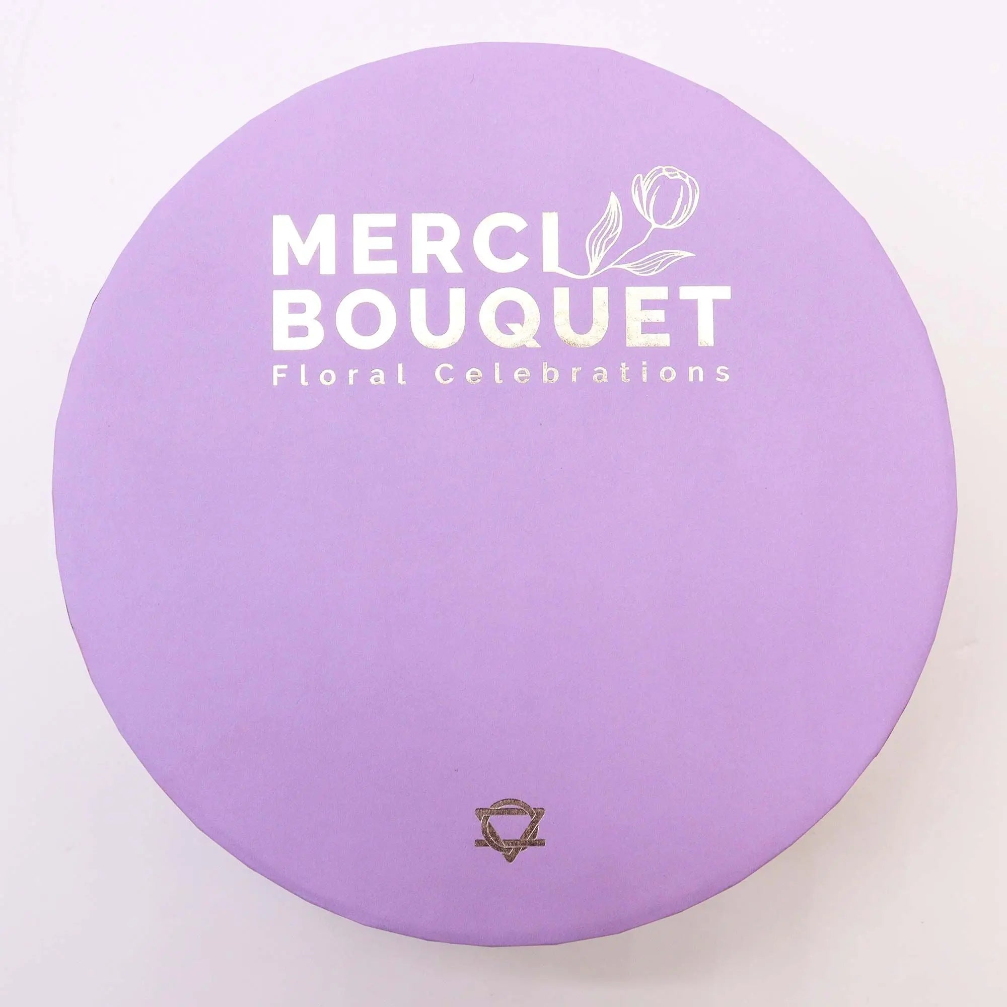 Pamperandpost Round Box - Lavender Rose & Carnation