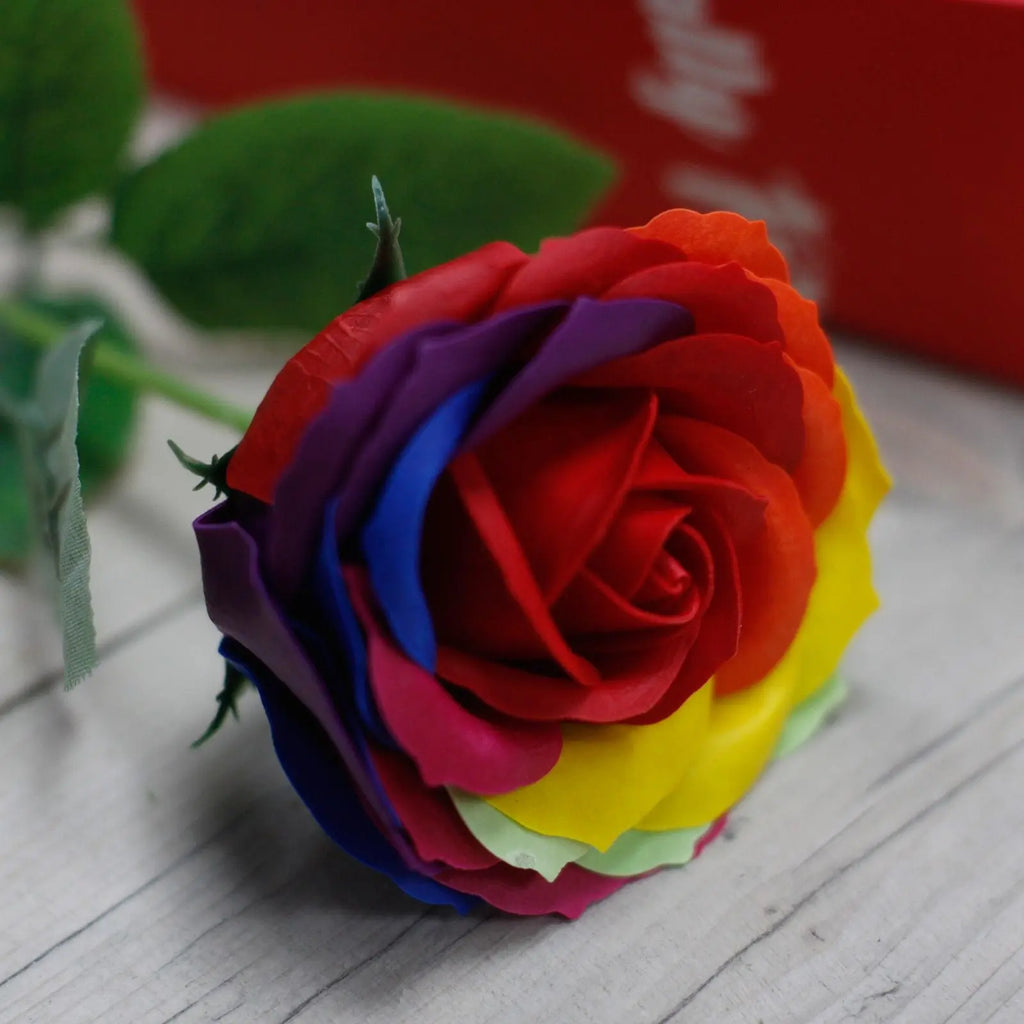 Pamperandpost Luxury Soap Flower - Rainbow