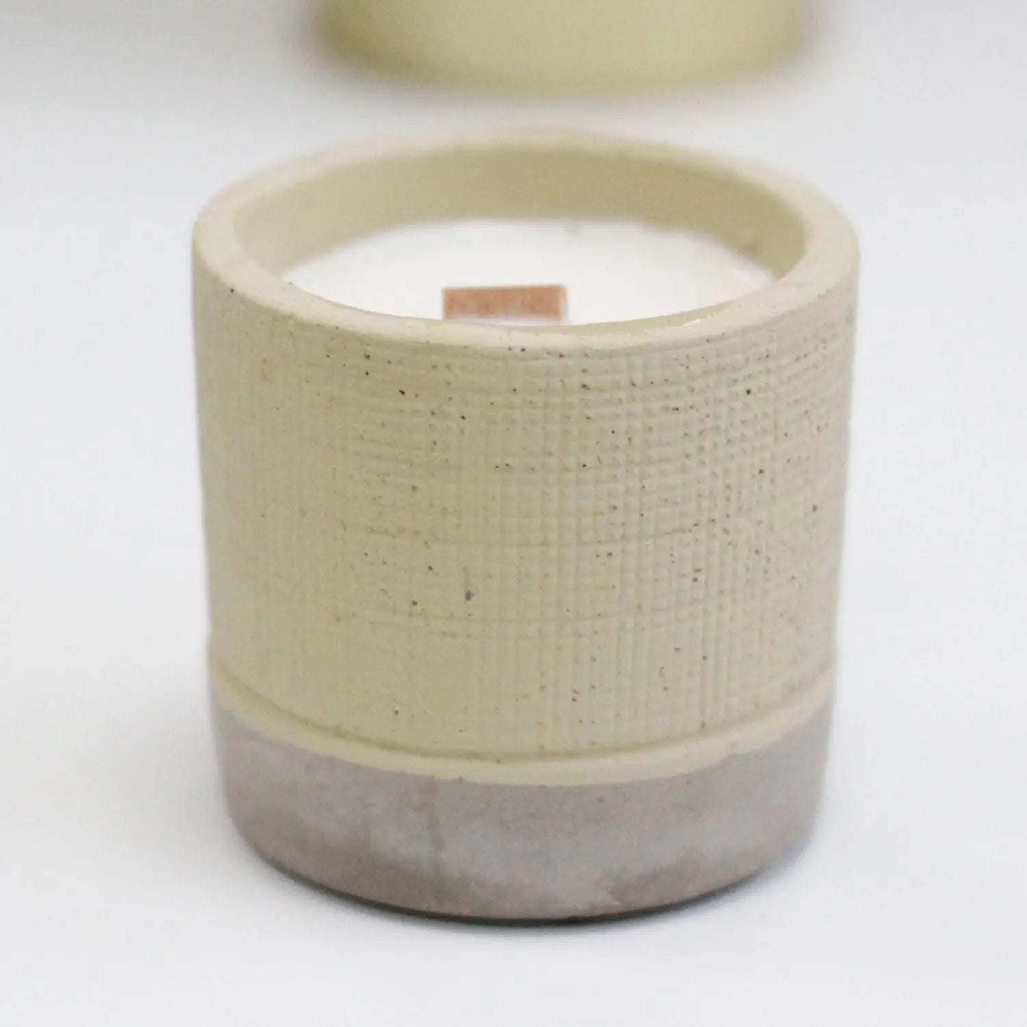  Pamperandpost Pot - Grey - Coffee in the Club Concrete Wooden Wick Candle