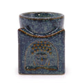  Pamperandpost Buddha Oil Burner – Square Buddha Burner in Dusty Blue for Calm, Stylish Home Fragrance Classic Buddha Oil Burners