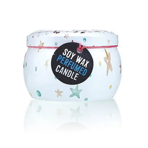  Pamperandpost Art Tin Candle - Assorted Design - Unicorns - Moonstone Art Tin Candles