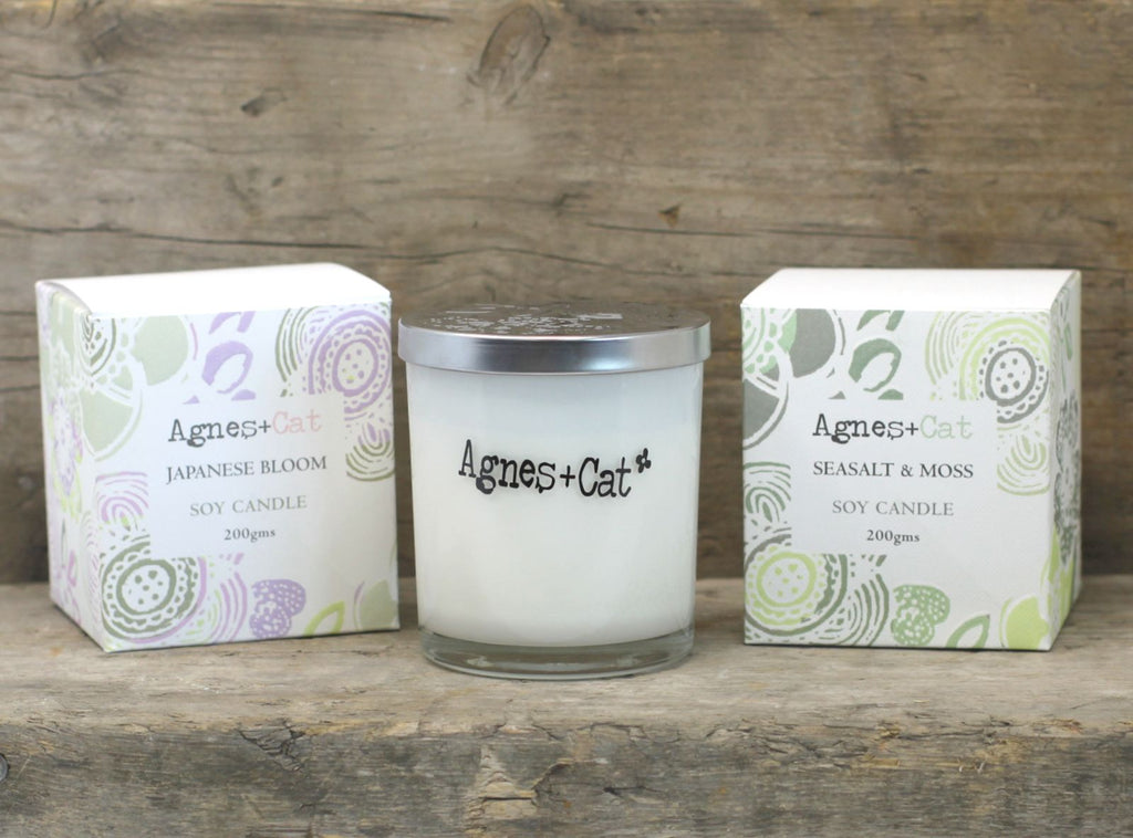  Pamperandpost Agnes + Cat Votive Candle - White Fig Agnes + Cat Soy Wax Votive Candles 200g