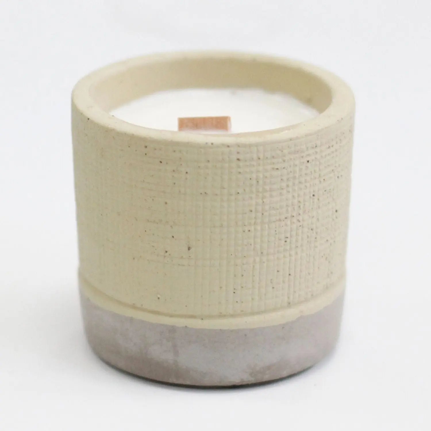  Pamperandpost Pot - Grey - Coffee in the Club Concrete Wooden Wick Candle