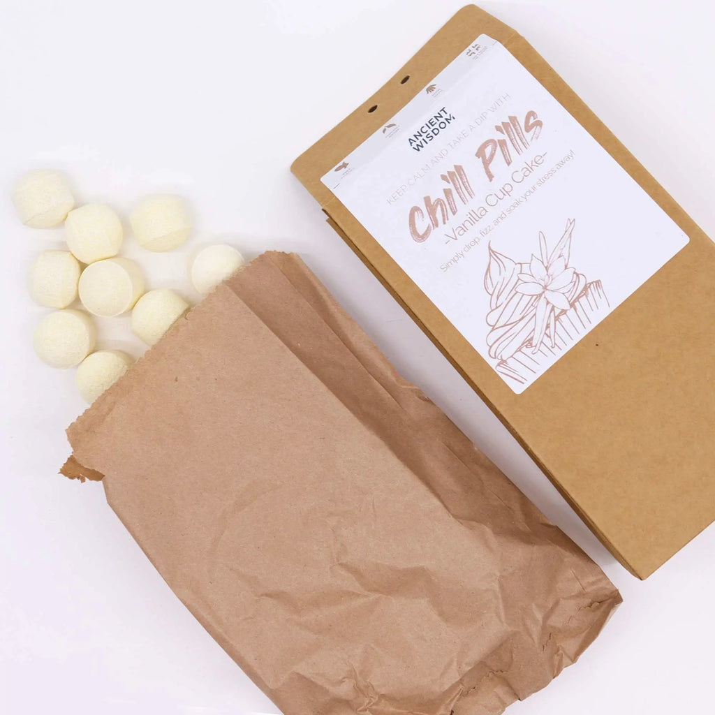 Pamperandpost Chill Pills Gift Pack 350g - Vanilla Cup Cake