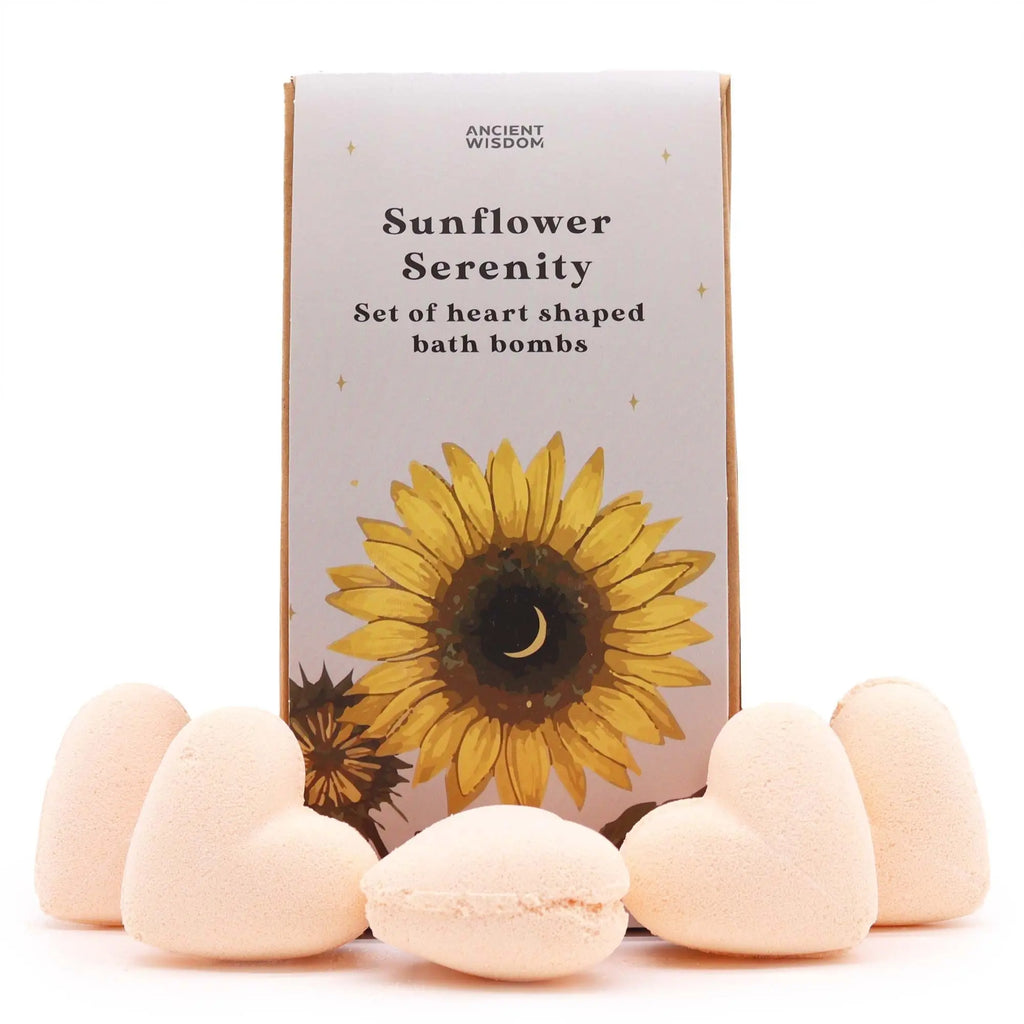 Pamperandpost Sunflower Serenity Bath Heart Gift Set